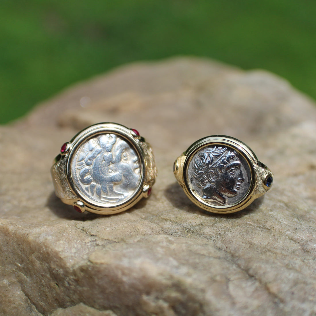 His & Hers Coin Rings