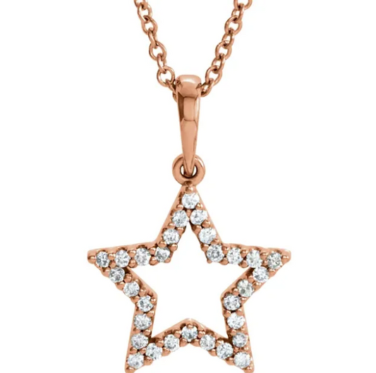Aster Diamond Mini Star Necklace