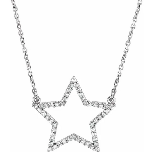 Aster Diamond Star Necklace