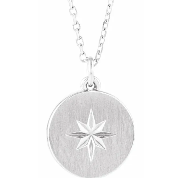 Aster Starburst Disc Necklace
