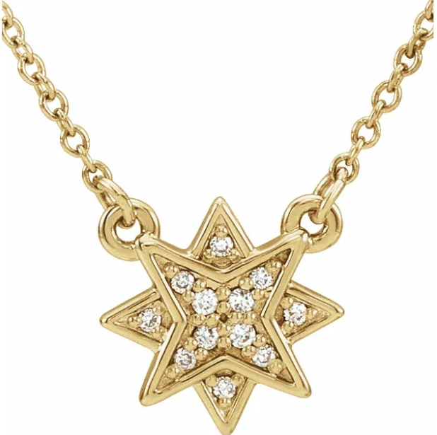 Aster Diamond Starburst Necklace