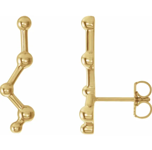 Aster Constellation Climber Earrings
