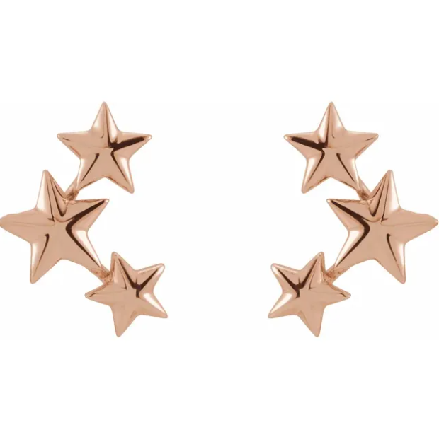 Aster Star Climber Earrings