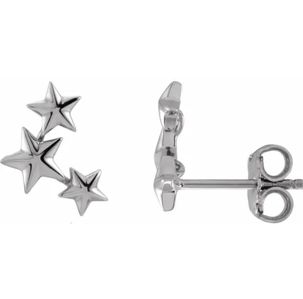 Aster Star Climber Earrings