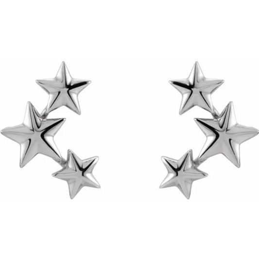 Aster Star Climber Earrings