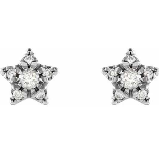 Aster Diamond Stud Earrings