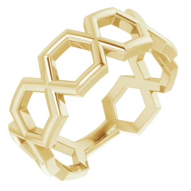 Marigold Honeycomb Ring