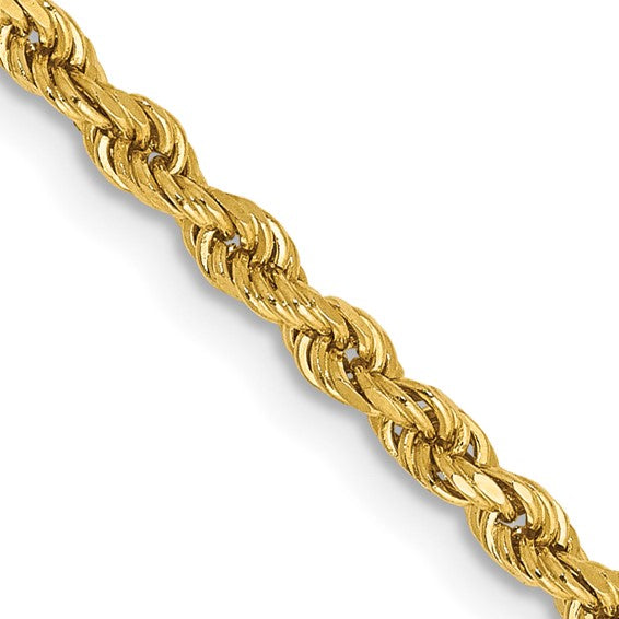 2.25 mm Diamond-Cut Rope Chain