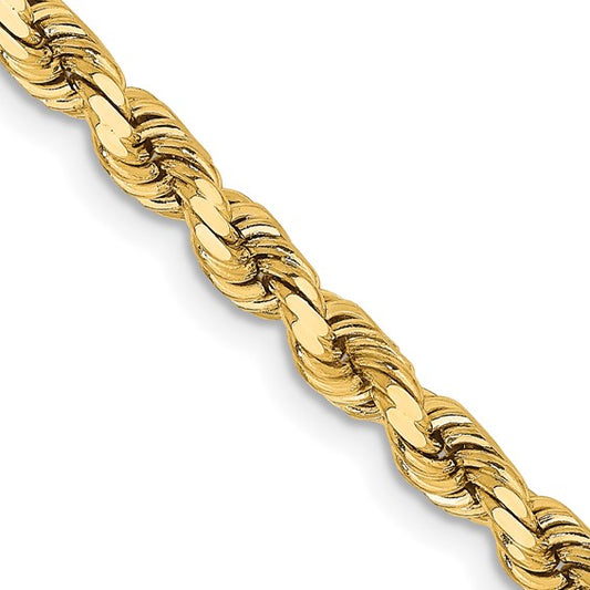 3.75 mm Diamond-Cut Rope Chain