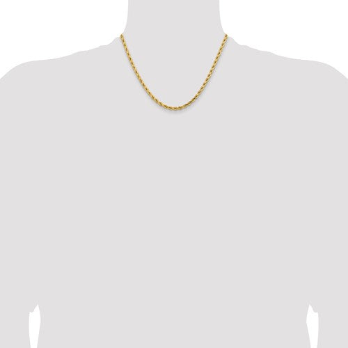 4.25 mm Diamond-Cut Rope Chain