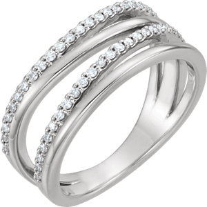 Ivy Diamond Criss Cross Ring