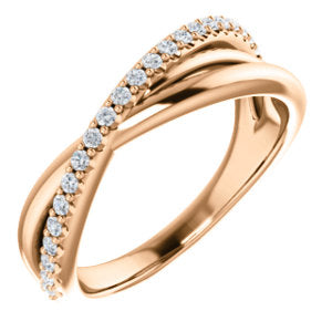 Diamond Criss Cross Ring