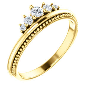 Myrtle Diamond Crown Ring