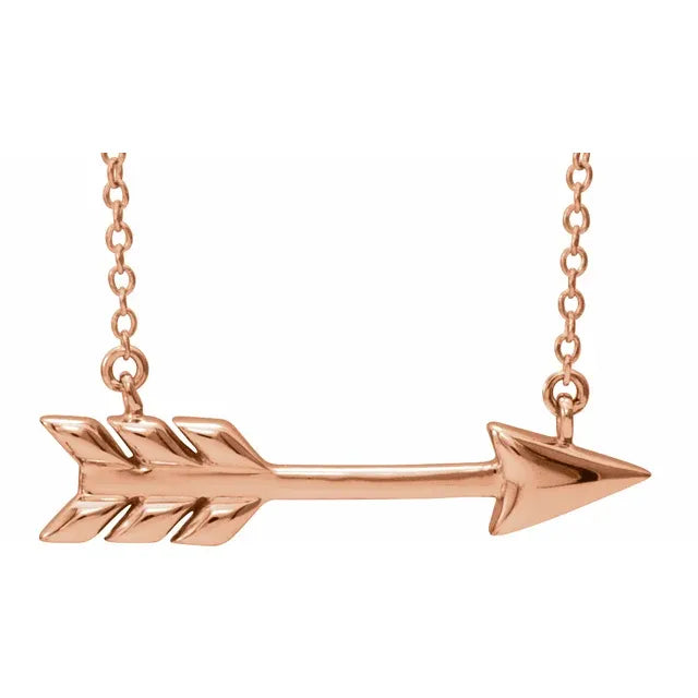 Peony Cupid's Arrow Necklace