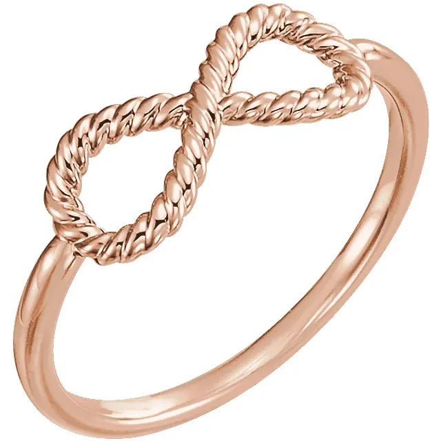 Hibiscus Rope Infinity Ring