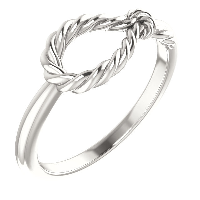 Open Rope Knot Ring