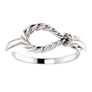 Open Rope Knot Ring