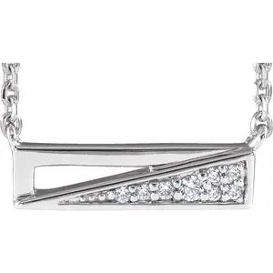 Dahlia Diamond Bar Necklace