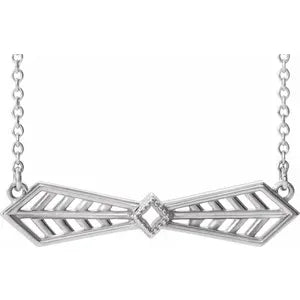 Dahlia Medium Geometric Bar Necklace