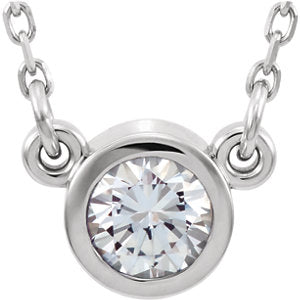 Poppy Diamond Bezel Set Necklace