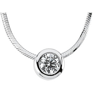 Poppy Diamond Solitaire Necklace