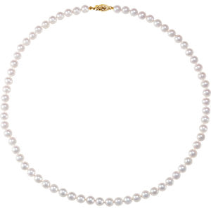 Orchid Akoya Cultured Pearl Necklace