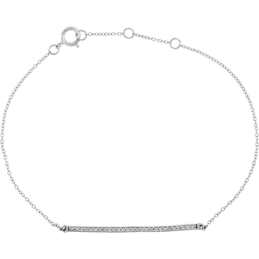 Diamond Bar Bracelet