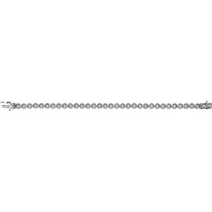 Iris Diamond Circle Link Line Bracelet