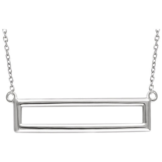 Dahlia Open Rectangle Necklace