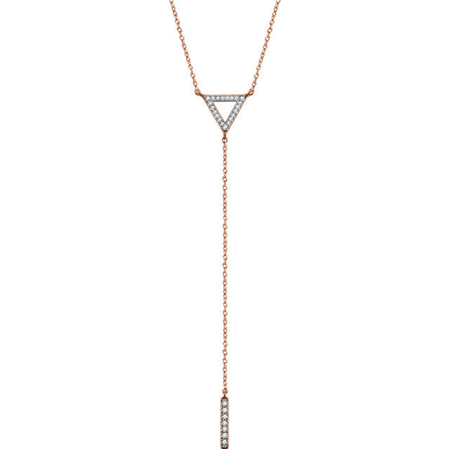 Trillium Diamond Lariat Necklace