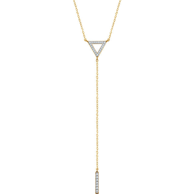 Trillium Diamond Lariat Necklace