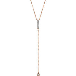 Poppy Diamond Lariat Necklace