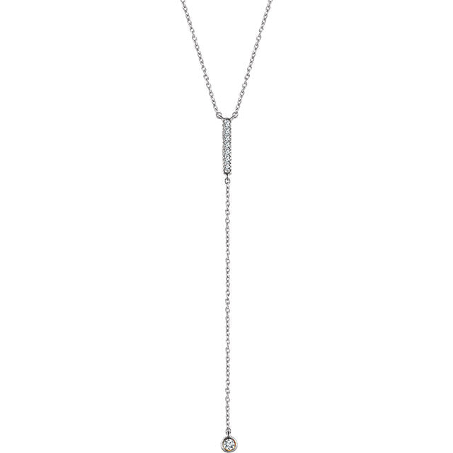 Poppy Diamond Lariat Necklace