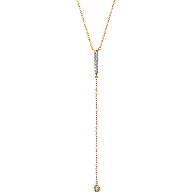 Poppy Diamond Lariat Necklace