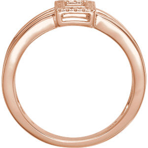 Dahlia Diamond Rectangle Ring