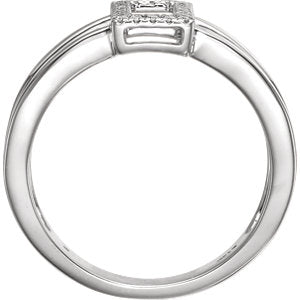 Dahlia Diamond Rectangle Ring