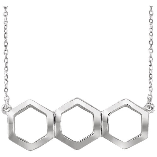 Marigold Tri-Honeycomb Necklace