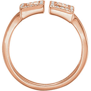 Dahlia Diamond Double Rectangle Ring