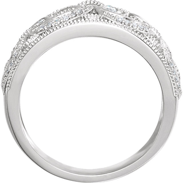Iris Diamond Filigree Ring