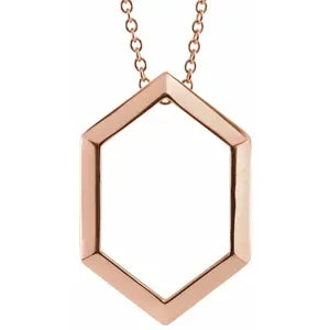 Dahlia Hexagon Necklace