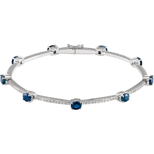 Sapphire & Diamond Bracelet