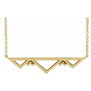 Dahlia Triangle Bar Necklace