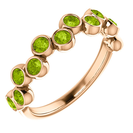 Poppy Peridot Band