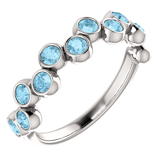 Poppy Aquamarine Band