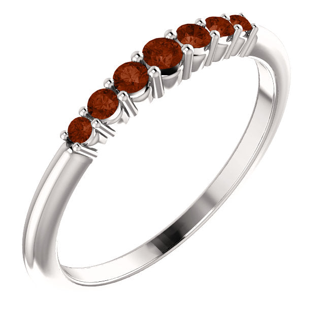 Lilac Garnet Stackable Ring