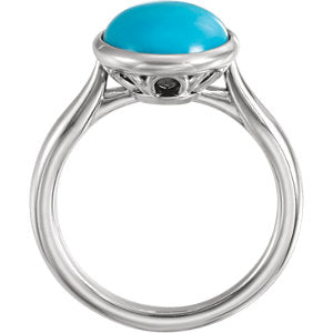 Hibiscus Turquoise Ring