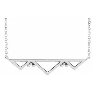 Dahlia Triangle Bar Necklace