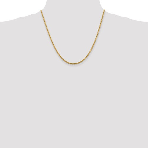 2.75 mm Diamond-Cut Rope Chain