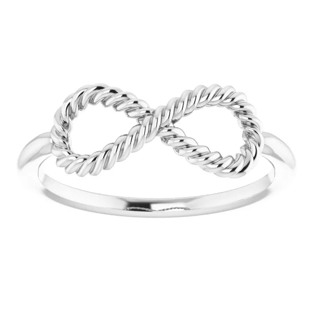 Hibiscus Rope Infinity Ring