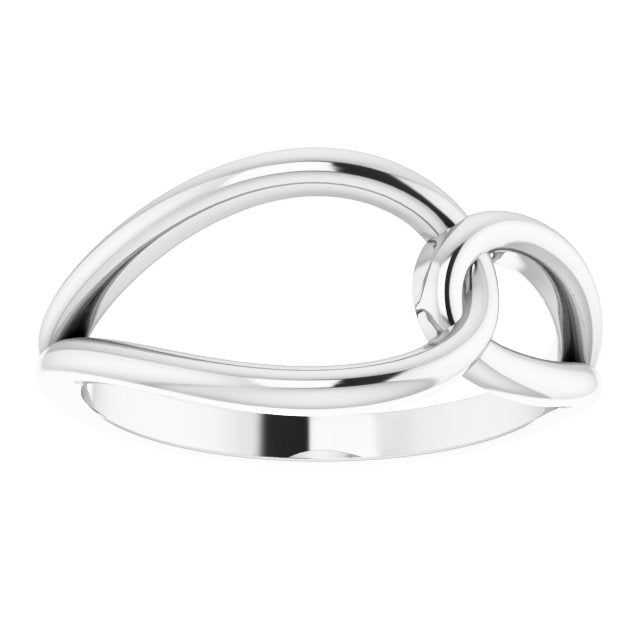 Rose Interlocking Circle Ring